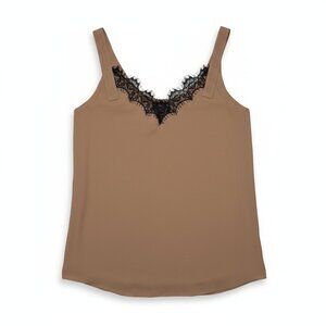 Babaton Lace Trim Taupe Camisole Tank Top